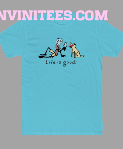 Life-Is-Good-dog-ice-Cream-T-Shirt