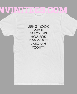 Jung kook and friend bts t-shirt