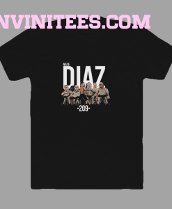 Nate diaz police 209 ufc t-shirt