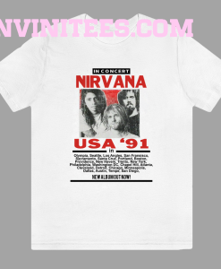 Nirvana in Concert ‘91 T Shirt