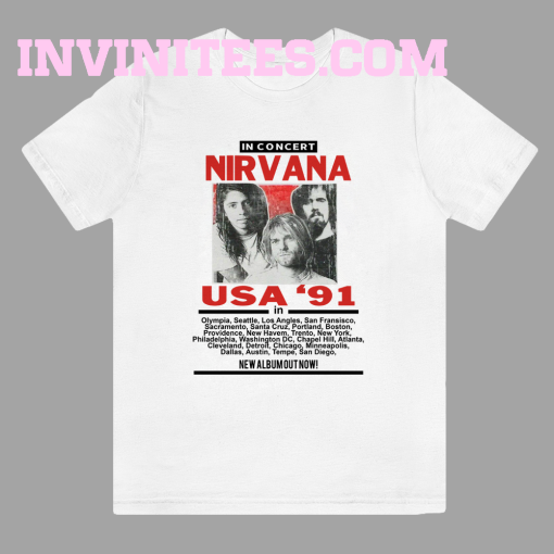 Nirvana in Concert ‘91 T Shirt