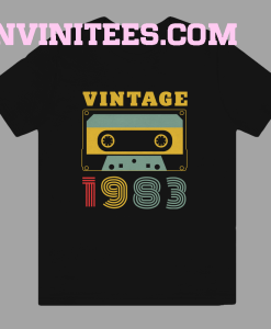 1983 Birthday Retro Vintage T shirt