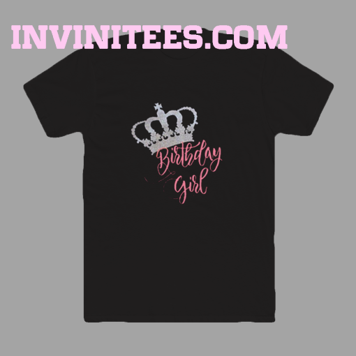 Crown birthday girl t-shirt