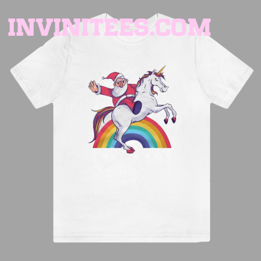 Unicorn Santa's T Shirt