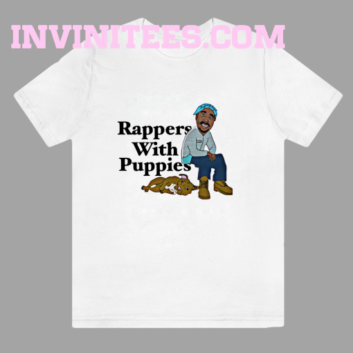 Dog Limited Rappers With Puppies Pink t shirt