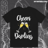 Funny New Year Holiday Cheers Darling Couple T-shirt TPKJ1