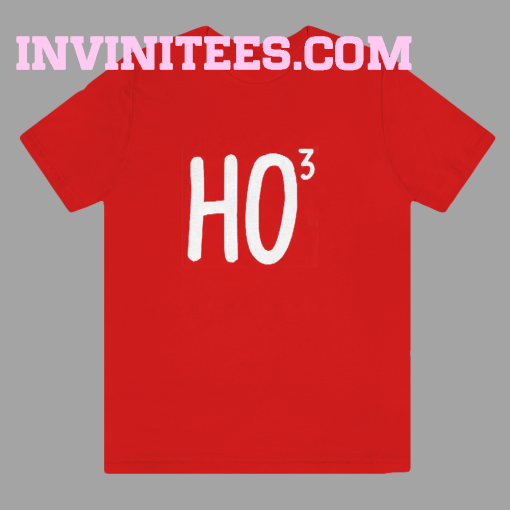 Ho To The Power Of Three Mens Christmas T Shirt