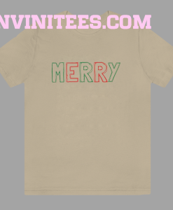 MERRY Crewneck Christmas T Shirt