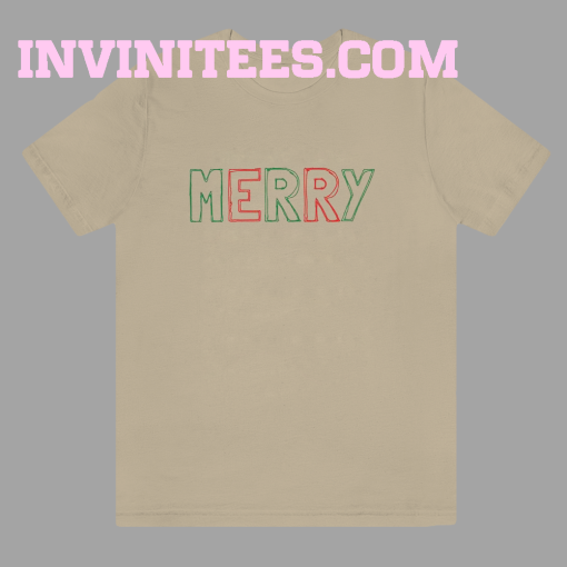 MERRY Crewneck Christmas T Shirt