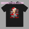 Santa Joe Biden Happy 4th Of July USA Flag Christmas Ugly T Shirt