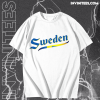 Sweden Script World Cup 2022 T Shirt TPKJ1