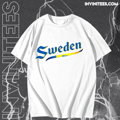 Sweden Script World Cup 2022 T Shirt TPKJ1