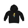 The Simpson Family Bart Simpson Brain Freeze (Youth Hooded Sweatshirt)
