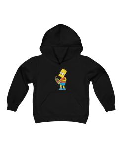The Simpson Family Bart Simpson Brain Freeze (Youth Hooded Sweatshirt)