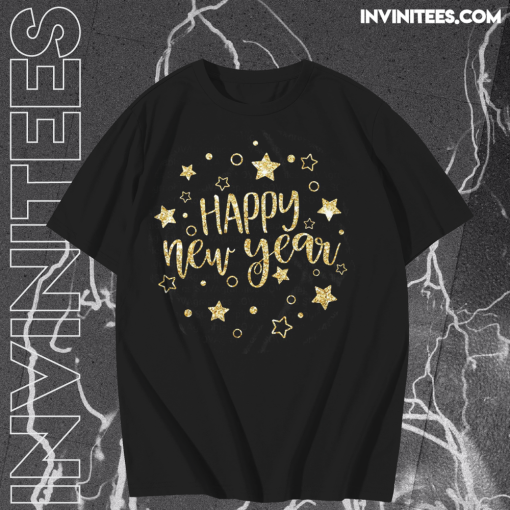 Happy New Year Sign T Shirt TPKJ1