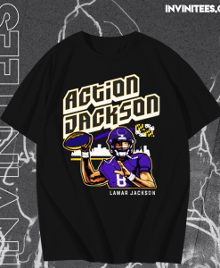 Lamar Jackson's Action Jackson t shirt TPKJ1