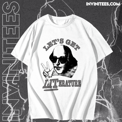 Let’s Get Literature T shirt TPKJ1