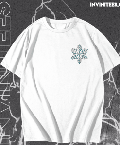 Teal Snowflake T Shirt TPKJ1