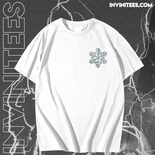 Teal Snowflake T Shirt TPKJ1