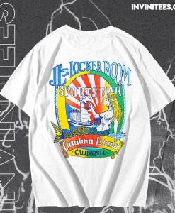 80s JL’s Locker Room Catalina Island Sunset Mermaid T-Shirt KM Back TPKJ1