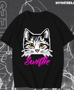 Original Taylor White Cat Swiftie T shirt TPKJ1