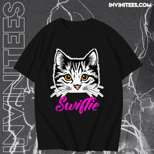 Original Taylor White Cat Swiftie T shirt TPKJ1