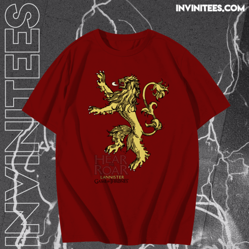 Game of Thrones Hear Me Roar Lannister T-Shirt TPKJ1