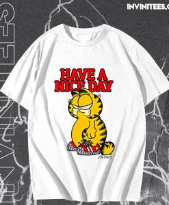 HAVE A NICE DAY GARFIELD T-SHIRT TPKJ1