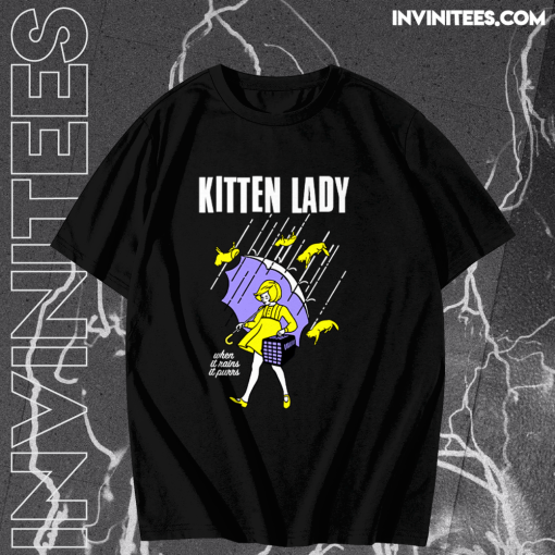 Kitten Lady T-Shirt TPKJ1