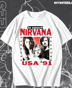 Nirvana in Concert USA '91 T-Shirt TPKJ1