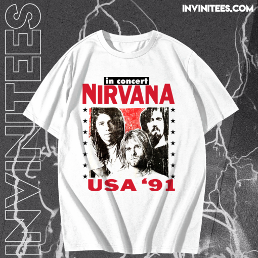 Nirvana in Concert USA '91 T-Shirt TPKJ1