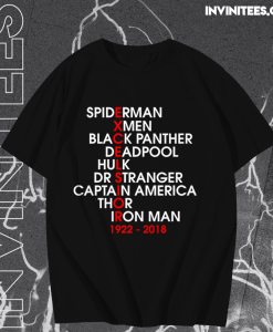 Excelsior Marvel Superheroes T-shirt Black TPKJ1