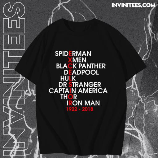 Excelsior Marvel Superheroes T-shirt Black TPKJ1