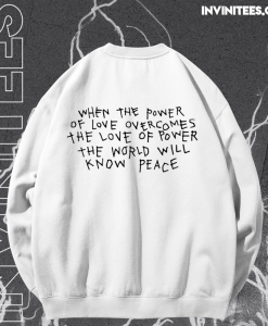 Power Of Love sweatshirt back TPKJ1