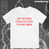 Art Books Chocolates Young Men T-shirt TPKJ1