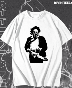 Texas Chainsaw Massacre Leather Face Shirt TPKJ1