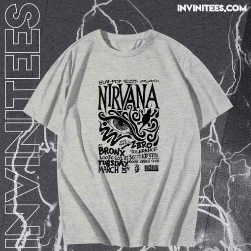 Live Nirvana Concert Chronology T-Shirt TPKJ3