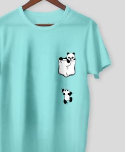 Climb In Panda Pocket T Shirt