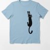 Black Cat Holding On Essential T-Shirt THD