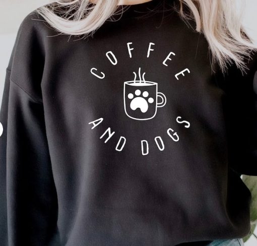 Coffee and Dogs Sweatshirt thd