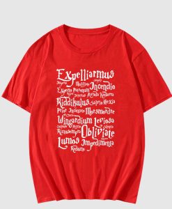Expelliarmus Obliviate Lumos Reducto Harry Potter T Shirt thd