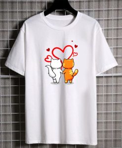 Valentine's Day Cute Cat Love Shirt thd