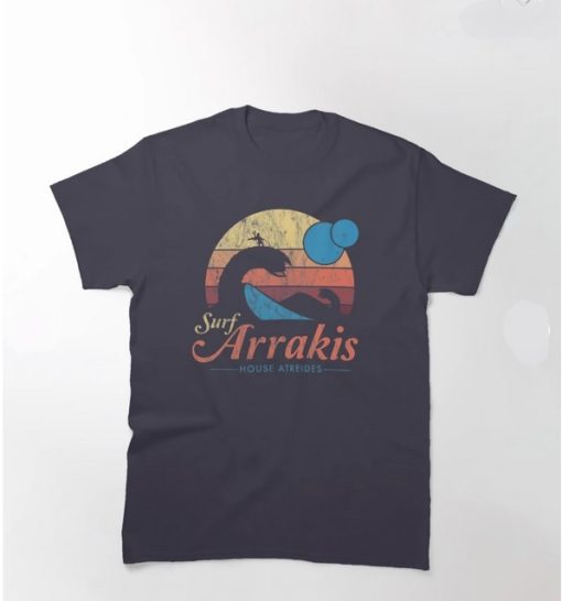 Arrakis - Vintage Distressed Surf - Dune - Sci Fi T-Shirt thd