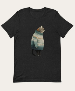 Fat Gray Cat T-shirt thd