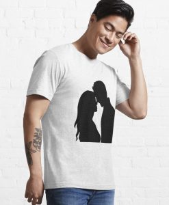 couple in love silhouette T-shirt thd