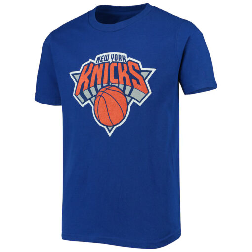 Youth New York Knicks Blue Primary Logo T-Shirt thd