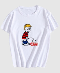 Donald Trump Piss On Cnn Fake T Shirt thd